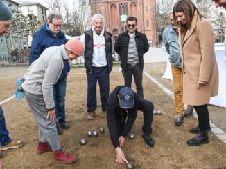 Bouleanlage auf dem Luisenplatz nach Winterpause wieder geöffnet