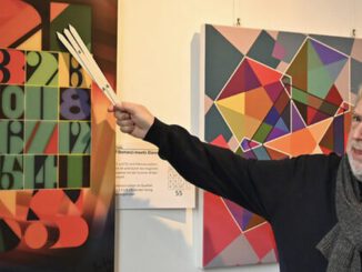 Geometrische Kompositionen von Jürgen Felger im Wiesbadener Rathaus