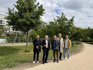 Kastel: Neue Fuß und Radwege verbinden Helling Höfe direkt mit dem Rheinufer