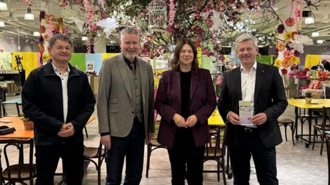 Leerstehendes SportScheck-Gebäude in Wiesbaden wird für vier Wochen zum Frühlingsmarkt